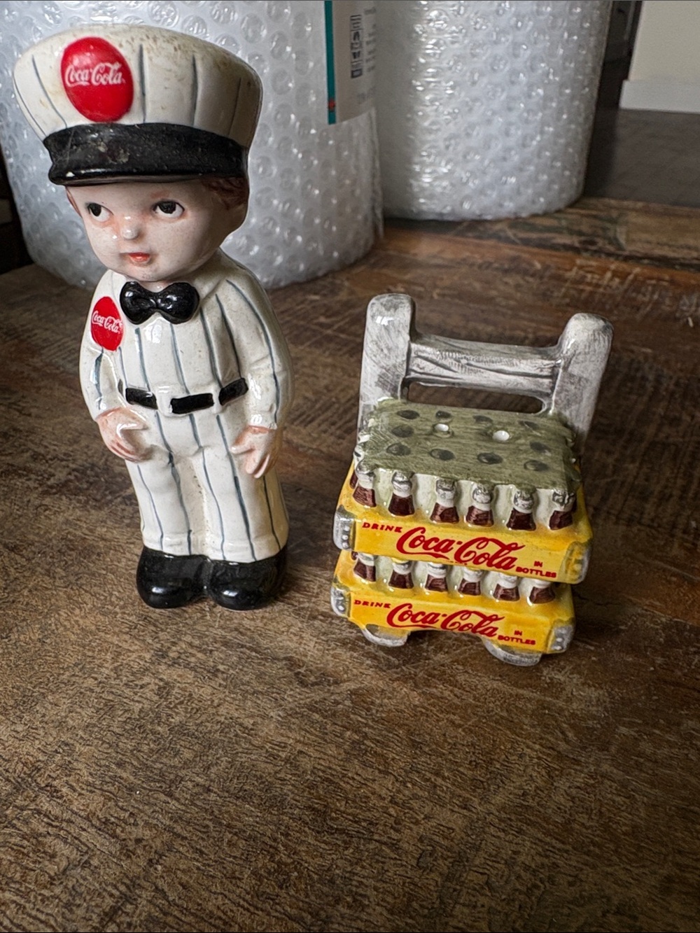 Vintage Coca Cola salt pepper set